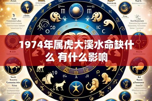 1974年属虎大溪水命缺什么 有什么影响