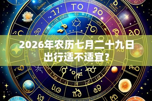 2026年农历七月二十九日出行适不适宜？