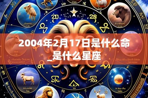 2004年2月17日是什么命_是什么星座