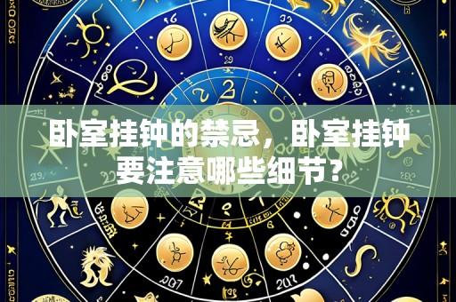 卧室挂钟的禁忌,卧室挂钟要注意哪些细节?