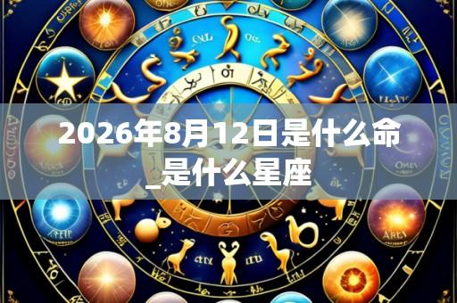 2026年8月12日是什么命_是什么星座