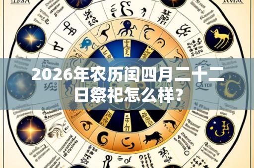2026年农历闰四月二十二日祭祀怎么样?