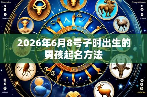 2026年6月8号子时出生的男孩起名方法