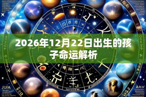 2026年12月22日出生的孩子命运解析