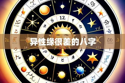 异性缘很差的八字