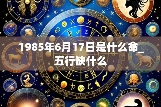 1985年6月17日是什么命_五行缺什么