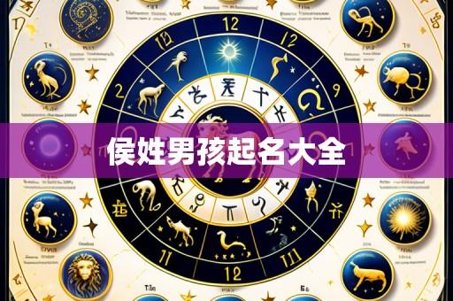 侯姓男孩起名大全
