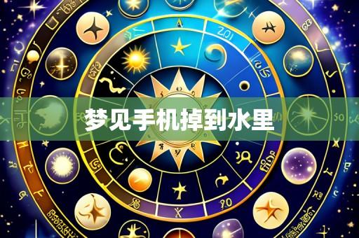 梦见手机掉到水里