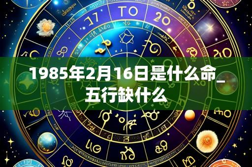 1985年2月16日是什么命_五行缺什么