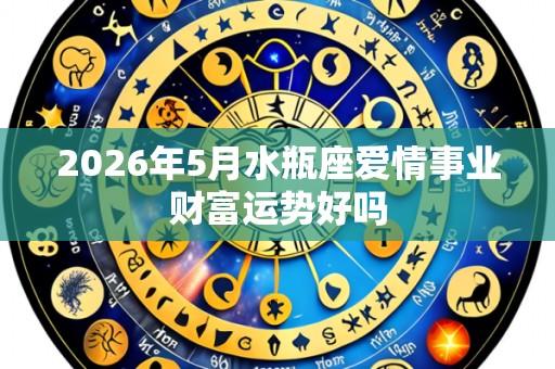 2026年5月水瓶座爱情事业财富运势好吗