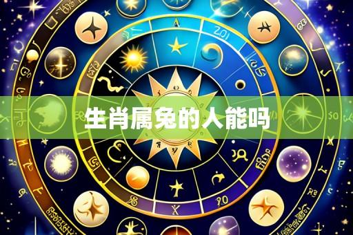 生肖属兔的人能吗