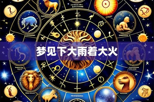 梦见下大雨着大火