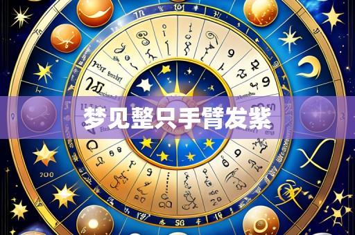 梦见整只手臂发紫