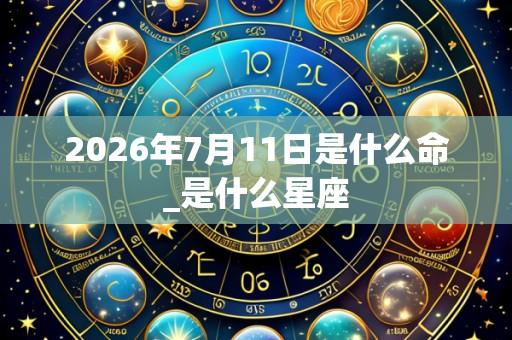 2026年7月11日是什么命_是什么星座
