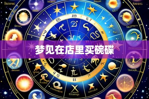 梦见在店里买碗碟