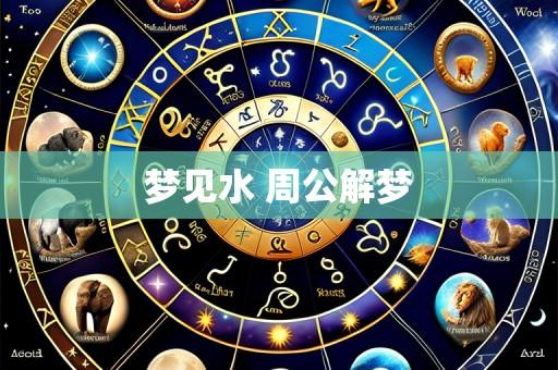 梦见水 周公解梦