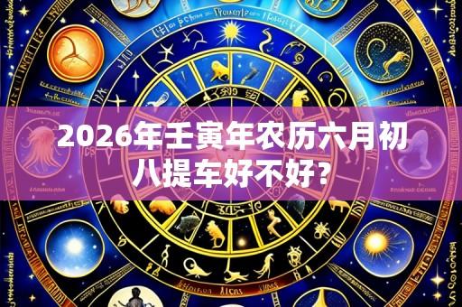 2026年壬寅年农历六月初八提车好不好?