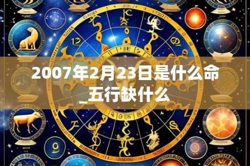 2007年2月23日是什么命_五行缺什么