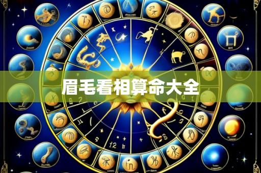 眉毛看相算命大全