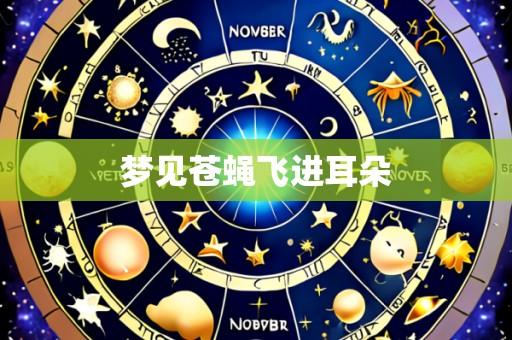 梦见苍蝇飞进耳朵