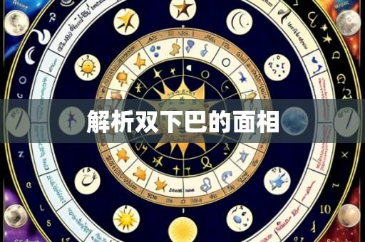 解析双下巴的面相