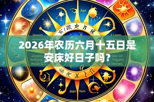 2026年农历六月十五日是安床好日子吗?