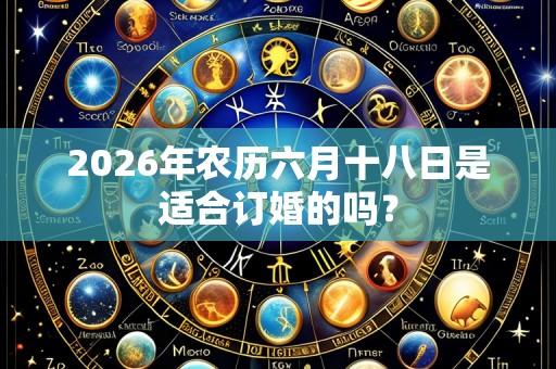 2026年农历六月十八日是适合订婚的吗？