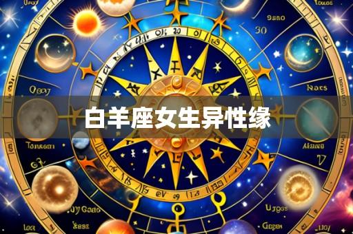 白羊座女生异性缘