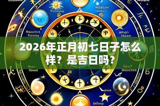 2026年正月初七日子怎么样?是吉日吗?