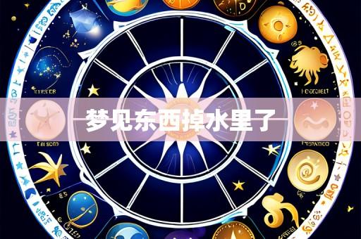 梦见东西掉水里了