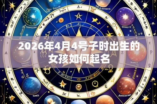 2026年4月4号子时出生的女孩如何起名