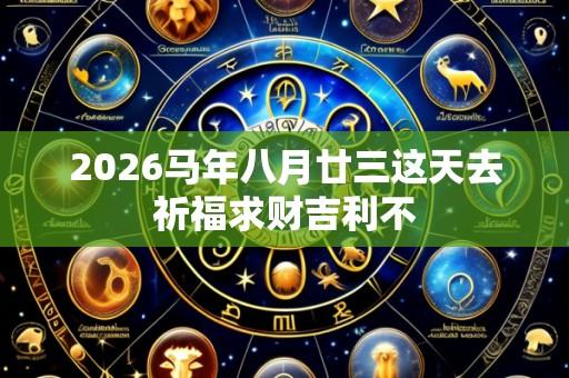 2026马年八月廿三这天去祈福求财吉利不