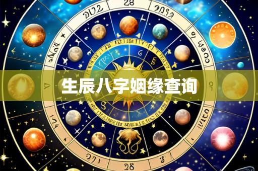 生辰八字姻缘查询