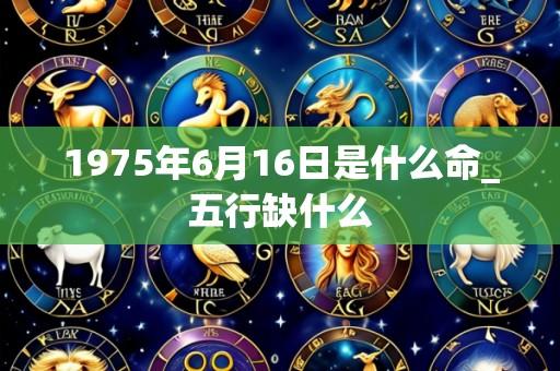1975年6月16日是什么命_五行缺什么