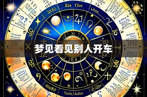 梦见看见别人开车
