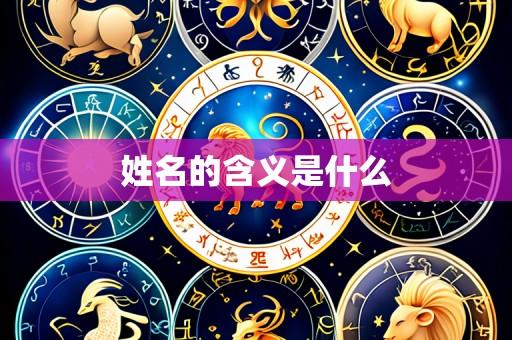 姓名的含义是什么