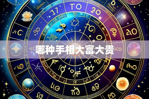 哪种手相大富大贵
