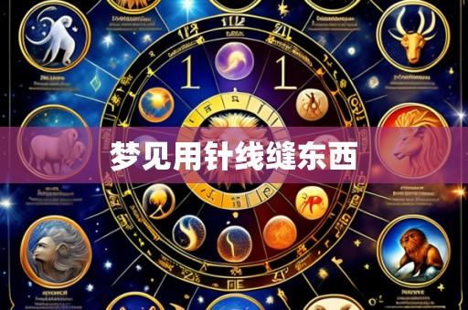 梦见用针线缝东西