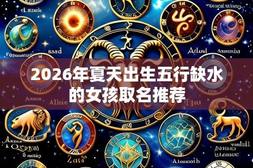 2026年夏天出生五行缺水的女孩取名推荐