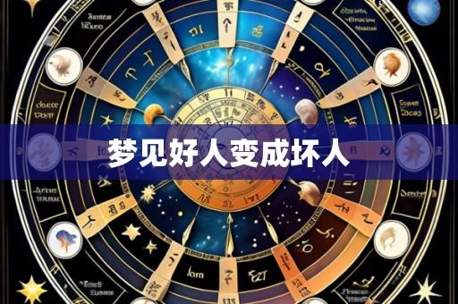 梦见好人变成坏人