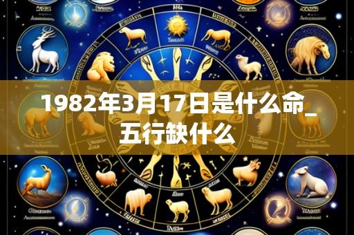 1982年3月17日是什么命_五行缺什么