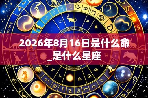 2026年8月16日是什么命_是什么星座