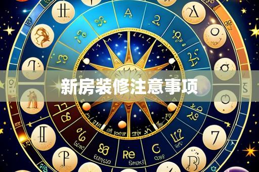 新房装修注意事项