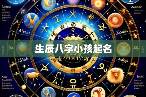 生辰八字小孩起名