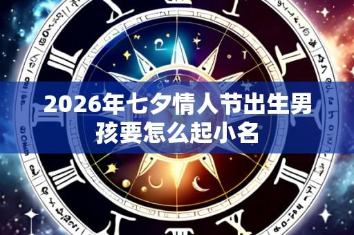 2026年七夕情人节出生男孩要怎么起小名