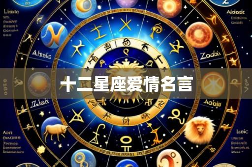 十二星座爱情名言