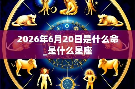 2026年6月20日是什么命_是什么星座