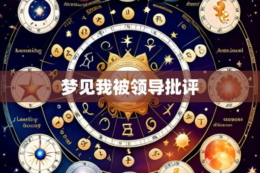 梦见我被领导批评