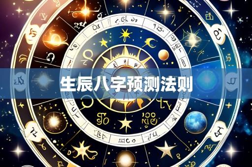 生辰八字预测法则