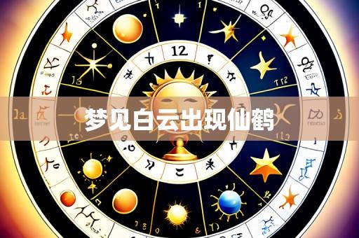 梦见白云出现仙鹤